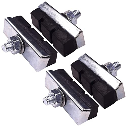 cyclingcolors 4X Fahrrad bremsgummi bremsen bremsbeläge mit Schrauben rennrad MTB bremsschuhe Vintage Oldtimer