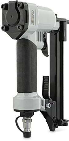 ABAC Grapadora Neumática G-302 - Maletín de plástico con accesorios (llave hexagonal de 3 y 4 mm + botella de aceite vacía) - Hasta 100 grapas - Longitud de las grapas: 6-16 mm