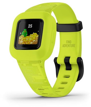 Garmin vivofit Jr.3 Fitness Tracker for Kids, Includes Interactive App Experience, Swim-Friendly, Up To 1-year Battery Life, Adjustable watch band, Digi Camo (Renewed)