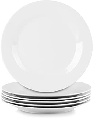 10 Strawberry Street Simply White 10.5 Round Dinner Plate, Set of 6
