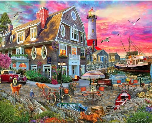 White Mountain Puzzles - Harbor Inn - 1000 Piece Jigsaw Puzzle