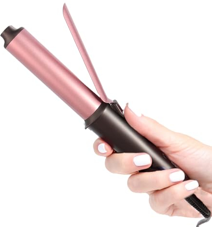 LANDOT Mini Lockenstab Kleine Locken 25mm: Klein Lockenstab Kurze Haare - Reise Curling Iron mit Temperatur Einstellbar 160-200℃ Doppelspannung - Antistatische Keramik-Turmalin-Beschichtung mit Klemme
