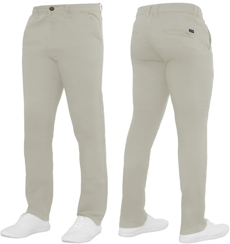 989Zé ENZO Mens Stretch Chino Slim Fit Leg Jeans Trousers Pants by Raw Denim