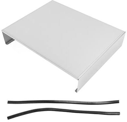 Spis Top Cover Gas Spis Top Cover Board Rostfritt stål Induktion Spis Stand Skydd Hållbar värmebeständig för små kök lägenheter RVS 35 cm x 45 cm x 1 cm (9cm/3.5in)