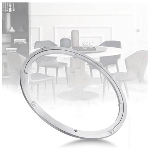 DMBBSAPBSH Roterande tallrik lager av aluminiumlegering, aluminium rund roterande tallrik lager snurrplatta hårdvara för bord tårtplattor (30 cm – 12 tum)