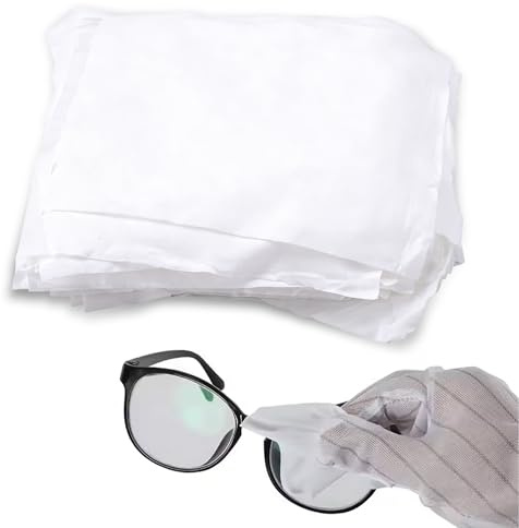 Zevmi Lot de 100 chiffons de nettoyage en microfibre : 14 x 14 cm Chiffons de nettoyage en microfibre antistatiques, sans poussière et non pelucheux pour réparation LCD téléphone portable/appareil