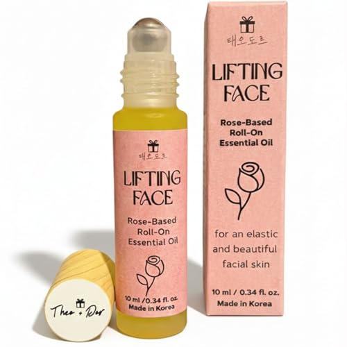 Theo+Dor Lifting Face Siero Viso Roll-On all’Olio di Rosa 10ml – Trattamento Anti-Age e Anti-Rughe Rassodante per Pelle Matura e Secca – Uso Esterno, Prodotto Cosmetico – Cosmetic Korea Serumoil