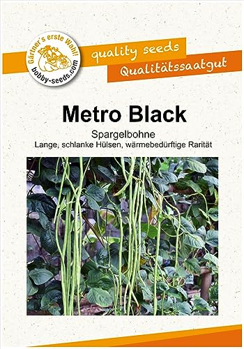 Bohnensamen Metro Black Spargelbohne Portion