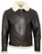 Infinity Herrencreme B3 Schaffell-Weltkrieg-2 Bomber-Leder Fliegen Fliegerjacke M