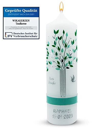 Taufkerze Lebensbaum 1