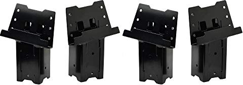 HME High-Strength Welded Construction Durable Multi-Use Platform Brackets 4 Pack - For Use With Hunting Blinds, Play Sets, Tree Houses