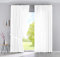 2er Set Vorhänge Verdeckte Schlaufen Cationic »JENA« HxB 250x300 cm Weiß Blickdicht Leinen Optik Gardinen Meliert Gardinenband mit Raffhalter, 2019037-2