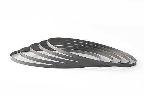 Lot de 5 lames de scie à ruban bi-métal M42 1740 x 13 x 0,65 mm, 10/14 dents par pouce