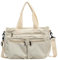 Valleycomfy Cord Damen Umhängetasche Damen Mittelgroß Tote Bag Kord Crossbody Bag Frauen Shopper Schultertasche für Arbeit Büro Reisen Einkaufen Schule (Weiß)