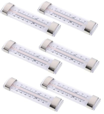 CIYODO 6piezas Termómetro Nevera y Congelador Medidor De Alta Precisión Práctico y Duradero