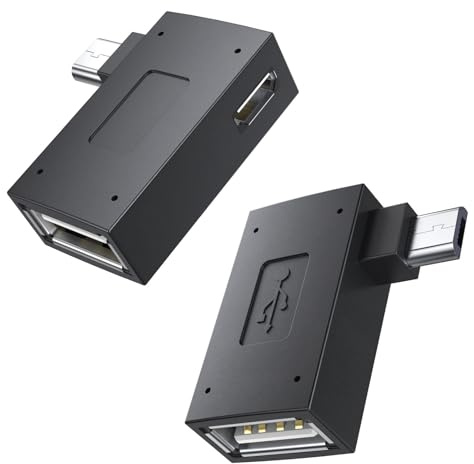 MOGOOD Micro USB OTG Adapter für Fire TV Stick 4K 2 Pack, Micro USB zu USB OTG Adapter für Android, Handys, Tablets und mehr Hostgeräte