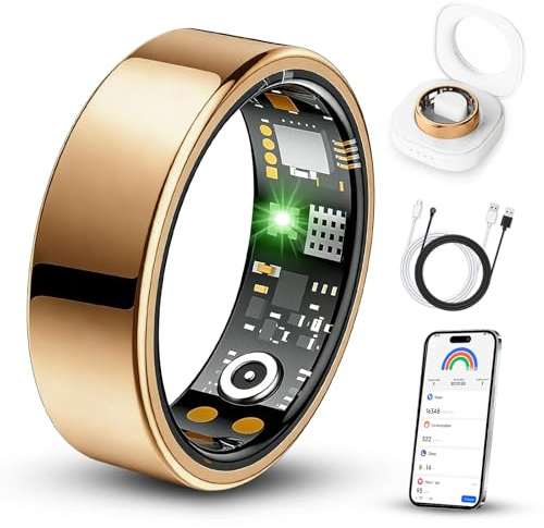 Benio Gen4 Anillo Inteligente, 2026 mejorado, anillo de salud inteligente para mujeres y hombres, rastreador de fitness con frecuencia cardíaca, oxígeno en sangre, monitoreo del sueño, contador de