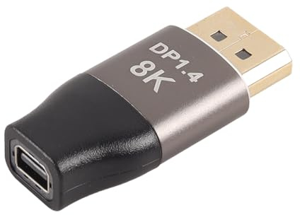 Ubric Mini DP-uttag till DisplayPort-kontakt 8K-adapter 1,4 dubbelriktad 8K 60 Hz 4K 144 Hz