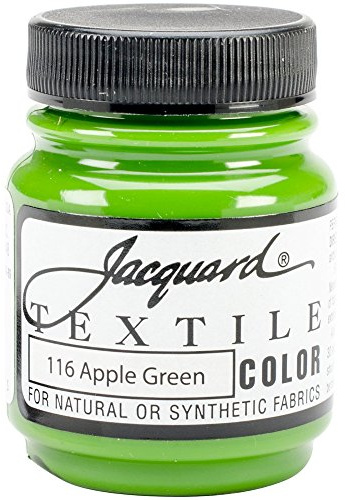 Jacquard Textile Color Fabric Paint 2.25oz-Apple Green
