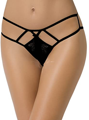 Selente Love & Fun Accattivante Brasiliana racchiusa in un'elegante Confezione Regalo, Nero Aperto, S-M