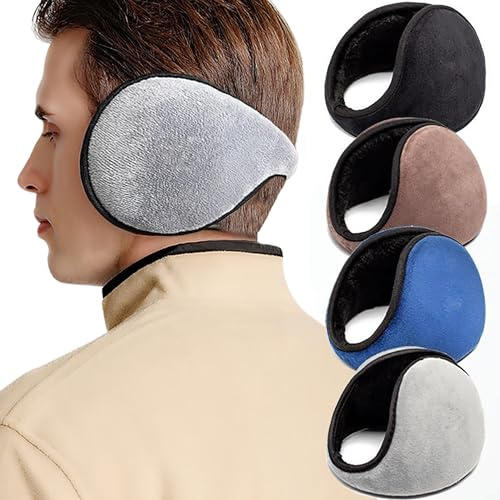 SYXLS 4 Pieza Invierno Orejeras para Hombre y Mujer, Calentadores de Orejas de Invierno Orejeras de Vellón, para Exteriores Orejeras de Punto Cálido Orejeras Hombre Orejeras Envolventes