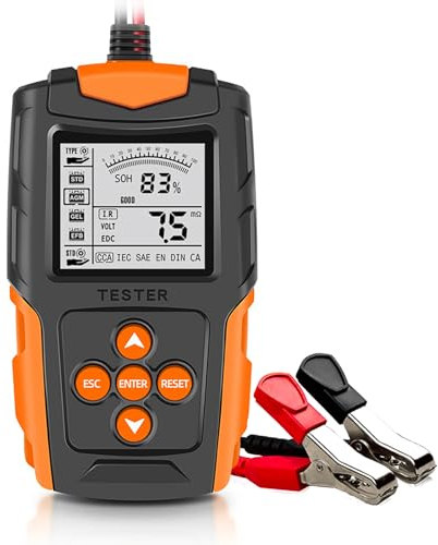 Tester per batteria e auto, 12 V/24 V, sistema di ricarica, strumento di scansione, analizzatore digitale