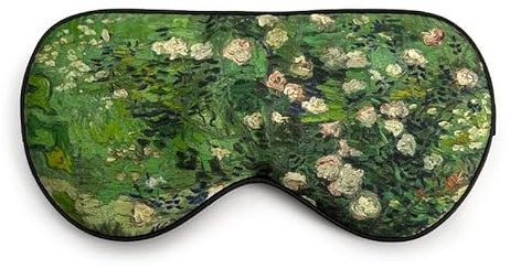 townssilk 100% Silk Sleep Mask with Adjustable Straps, Comfortable and Super Soft Eye Mask, Ultimate Sleep Aid, Blindfold, Roses