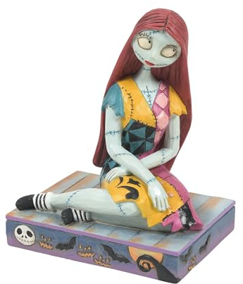 Enesco Disney Traditions by Jim Shore The Nightmare Before Christmas Sally Figurine - Stone Resin Hand Painted Crafted Disney Halloween Collectible Mini Figurines Home Decor Statue, 3 Inch