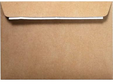 Netuno 50 Umschläge Kraftpapier Natur-Braun DIN C6 114 x 162 mm 120g EKO Kraft Design elegante Briefumschläge für Einladungskarten Geburtstagskarten Weihnachtskarten Hochzeitskarten Briefhüllen Natur