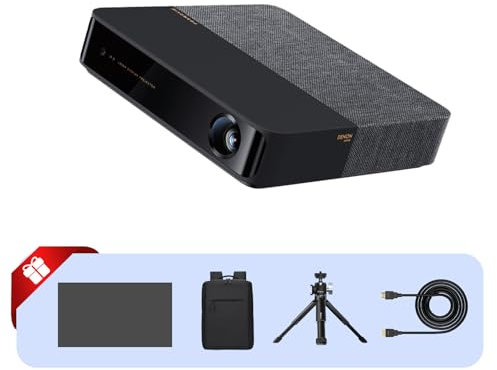 Formovie Kit d’Accessoires pour projecteur : Écran + Sac à Dos + Support de Bureau + Câble HDMI + Adaptateur EU