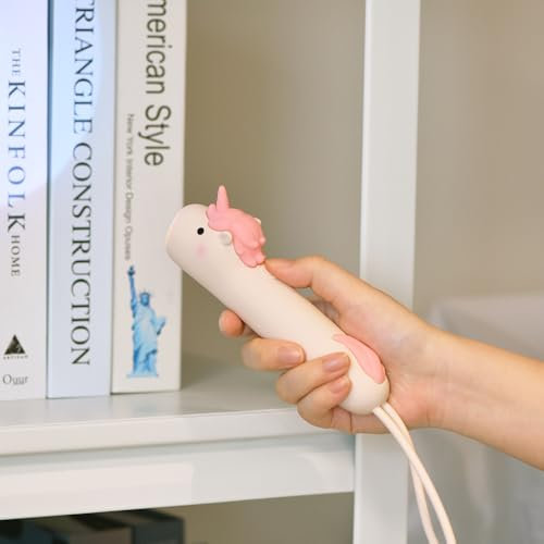 YZYOE Licorne rechargeable LED lampe de poche, mignonne lampe de poche en silicone en forme d'animal, Confortable Touch Presse pour régler la luminosité éclairage extérieur Lumière créative.