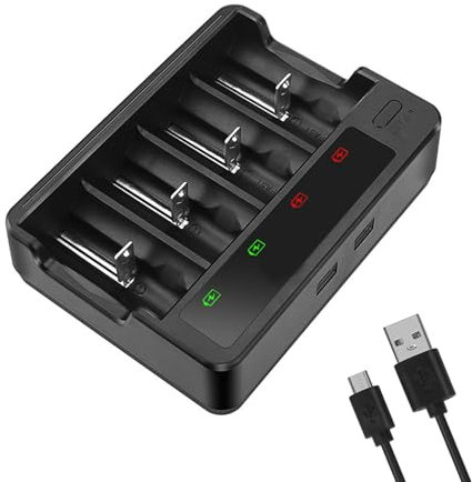 Batteria avanzata AA 3A che carica per le batterie ricaricabili Slot di ricarica rapida USB con funzione di spegnimento automatico
