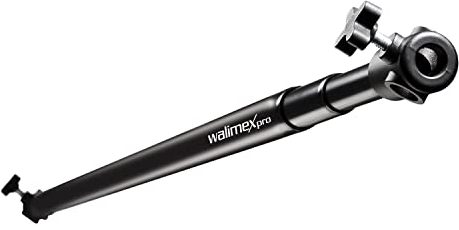 Walimex pro Teleskop Hintergrundstange 120-307cm - Transportabel, Stufenlos Ausziehbar, Belastbar bis 6kg, Ideal für Stoffhintergründe, Perfekt für Mobile Studios