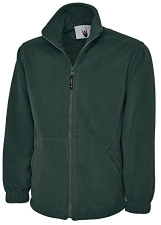 Uneek UC604 - Bottle Green - Medium - 300 GSM - Classic Full Zip Micro Fleece Jacket Medium