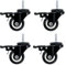 SCHMIDT systemprofile 4x Lenkrolle mit Bremse M8 Transportrolle Industrierolle Schwenkrolle 360° Aluprofil-Zubehör