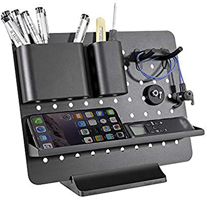 Cutfouwe Schreibtisch Organizer Schwarz Für Ordnung auf dem Schreibtisch eignet Sich EIN Schreibtisch-Organizer perfekt. für Schreibtischzubehör, sondern kann auch optisch Akzente setzen,Schwarz,A