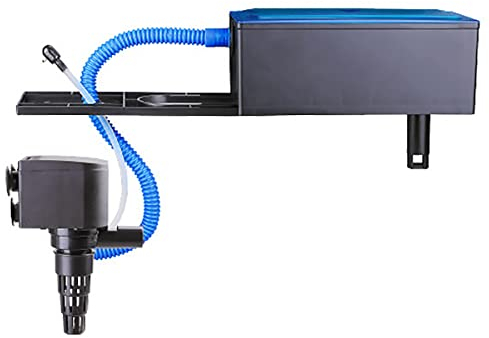 Aquarium Filter Box, 3-in-1 Internal Aquarium Filter, Fish Tank Filter, Silent Circulating Pump External Trickle Filter for Betta, Turtle, Pond Fish, Garden (1800L/H)