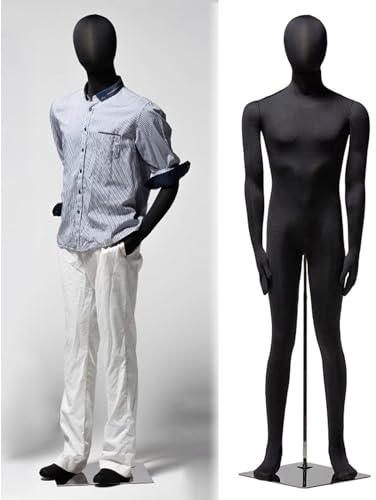Manichino Esposizione Della Forma Dell'abbigliamento del Manichino, Torso Fittizio Morbido e Snodabile Forma del Vestito, Manichino Completo Flessibile con Base, Supporto per Modello in Posa ( Color :
