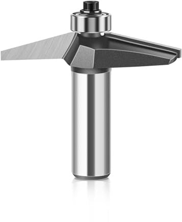 1pcs 15 Degree Chamfer And Bevel Edge Forming Router Bit, 12mm 1/2 Inch Shank Woodworking Milling Cutter Tool Carbide Chamfer Router Bits(12.7mmX25.4mm)