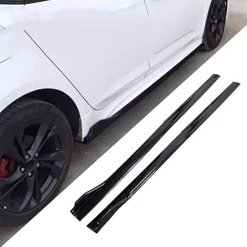 NFNFFC Auto Minigonne Laterali per Jaguar XE(X760) 2015-2020 2021 2022 2023 2024, Anti Collisione Pedane Laterali Estensioni Gonna Laterale, Accessori Auto,B-Glossy Black