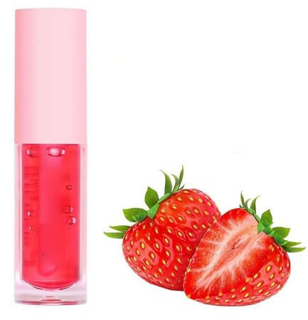 Lot de 6 gloss à lèvres en forme de fruits - Effet de température - Hydratant - Réduction de la température - Étanche - H7 x 7 - Baume à lèvres repulpant - Effet miroir