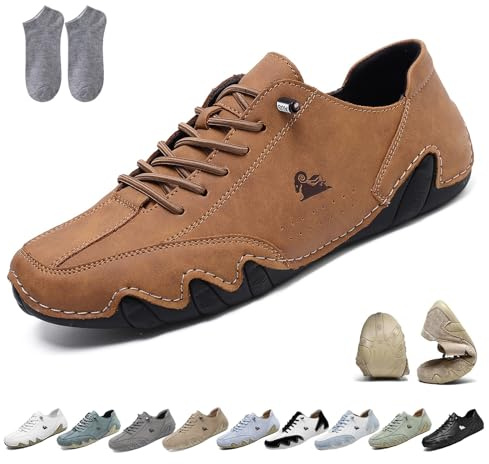 Zapatos Descalzos - Ergonómicos E Impermeables Ldeck Para Aliviar El Dolor Al Aire Libre Ligeros Cómodos Transpirables Antideslizantes Para Caminar Hacer Senderismo Zapatillas Ortopédicas Unisex(marró