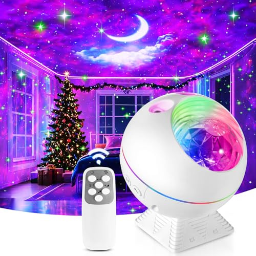 Projector Gifts for Teens Kids Adult Room Decor Aesthetic,42 Colors Star Projector Galaxy Light+Moon+Cloud Lights for Bedroom,Unique Rhythm Mode,Dimmable+Remote Control Galaxy Lamp for Room Decor