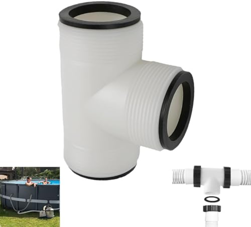 Raccordo a T Tubo Piscina 38 mm, Ø1,5 pollici Intex Coleman Connettore Tubo Piscina Adattatore per Giunto Diviso Piscina Fuori Terra Pool Split Hose Connector Accessori di Pompe Filtro Sistemi a Sale