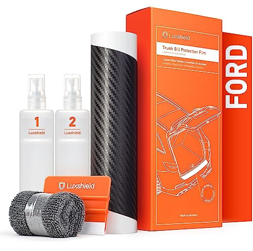 Luxshield Ladekantenschutz Folie für Ford Focus Turnier 4 (IV) HP I 2018-2025 - Stoßstangenschutz, Kratzschutz, Lackschutzfolie - Carbon Schwarz