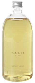 Culti Diffusor Nachfüllflasche Supreme Amber, Duftnote: Orientalisch und Holzig, Inhalt: 1000ml, Maße: 22 x 9cm