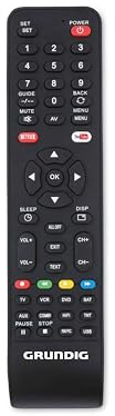 Grundig Télécommande Universelle - jusqu'à 8 appareils simultanément - 210 x 50 x 18 mm - Noir
