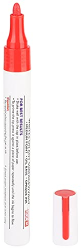 1 Stück Reifen Stift Reifenmarker Wasserfester Profi-Bleistift Auto-Lackstift Reifenlackstift Markierstifte für PKW LKW SUV für Gummi Metall Holz Glas Kunststoff Karton und Papier (Rot)