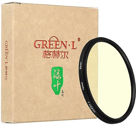 PATIKIL 62mm Yellow Filter, Color Filter Camera Lens Filter Color Conversion Effects Camera Screw In Filter for 62mm DSLR Camera Lens Photography Photo, Yellow