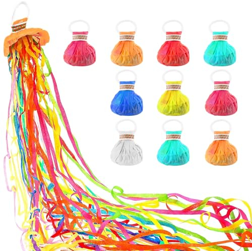 Luftschlangen Bombe,10Stk Luftschlangen Werfen,konfetti luftschlangen,luftschlangen geburtstag,party-popper konfetti luftschlangen,luftschlangen hochzeit zum werfen,Geburtstag,Neujahrsparty